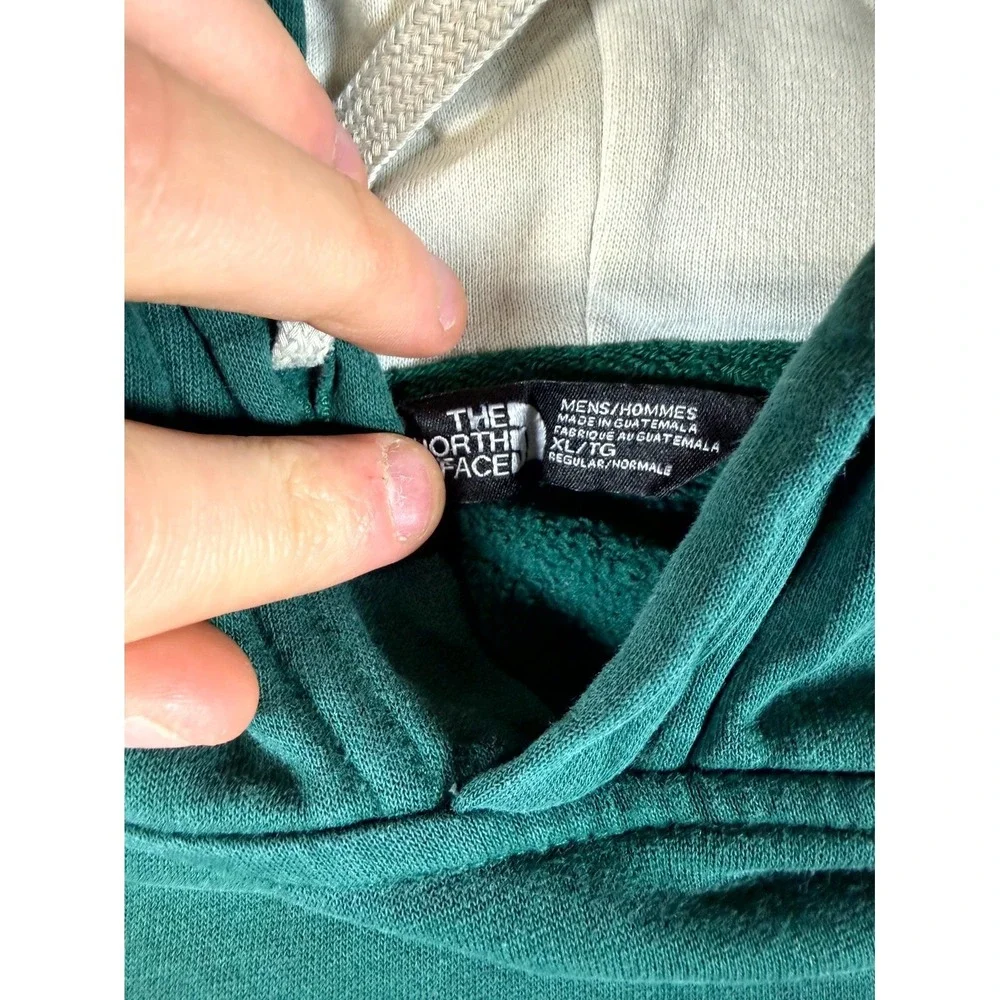 The North Face Hoodie Mens‎ XL Dark Green Cotton Lined Graphic Since Sixty Six